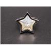 Image 1 : Vintage Sterling Silver Mother of Pearl Star Shaped Ring, Size 7