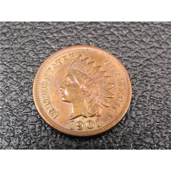 1901 Indian Head Cent, HIGH GRADE - Big Look!
