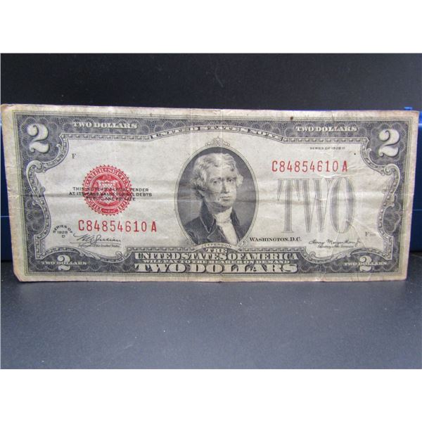 1928-D Red Seal $2 US Note