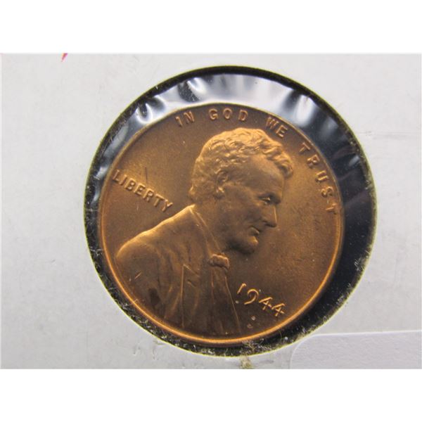 1944 GEM BU RED Lincoln Wheat Cent. WWII Era