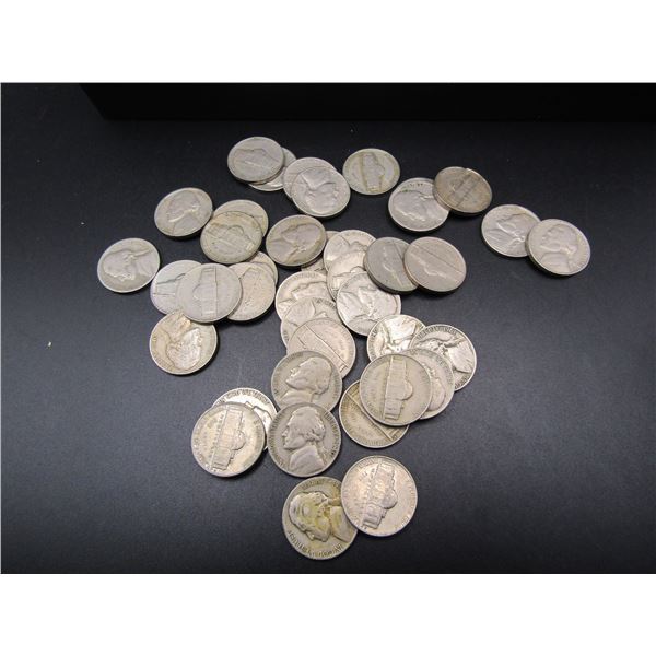 40 Jefferson Nickels 1930's-1960's