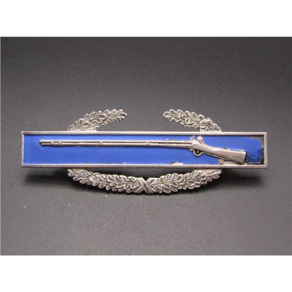 Vintage WWII Sterling Silver Army Combat Infantry Badge, 20.11 Grams Sterling Silver