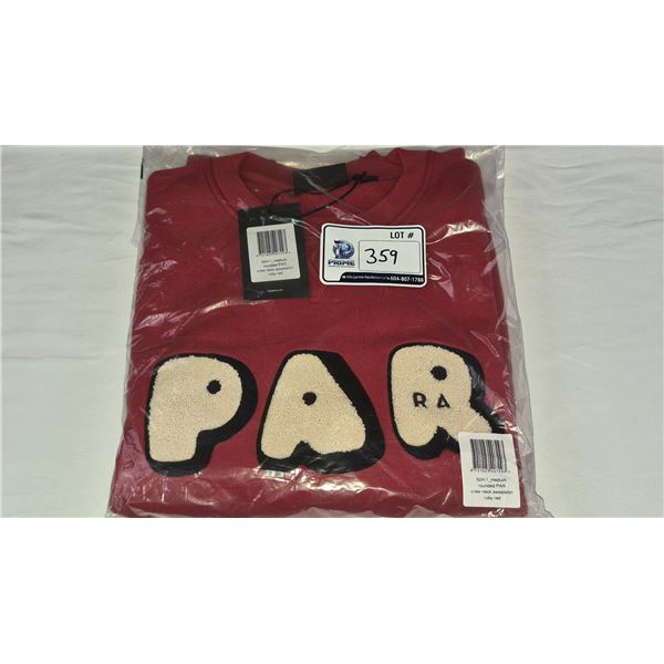 By Parra Rounded Crew neck Sweatshirt (Ruby Red)
