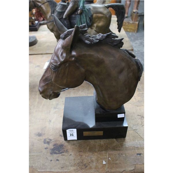 Cast Horse Bust Zarina by Malcolmson