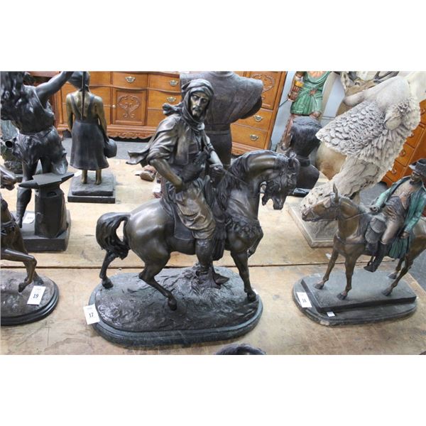 Large Bronze Soldier On Horse