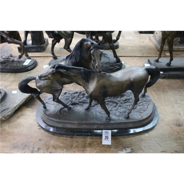 Bronze of 2 Horses