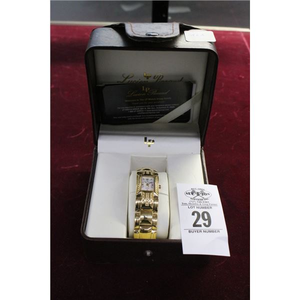 Lucion Piccard Ladie's Gold Fashion Watch in Box