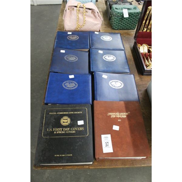 Stamp Collection 8 Books w/First Day Issue