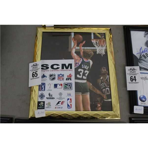 Larry Bird Autographed Photo w/COA