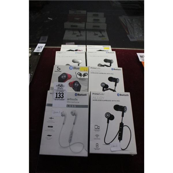8-Lux Wireless Earbuds - 8 X $