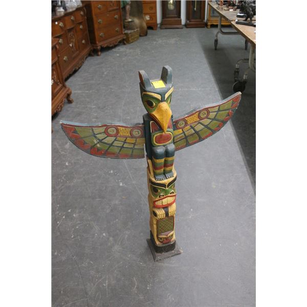 Wood Carved/Painted Totem