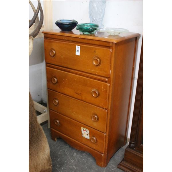 Maple 4 Drawer Chest