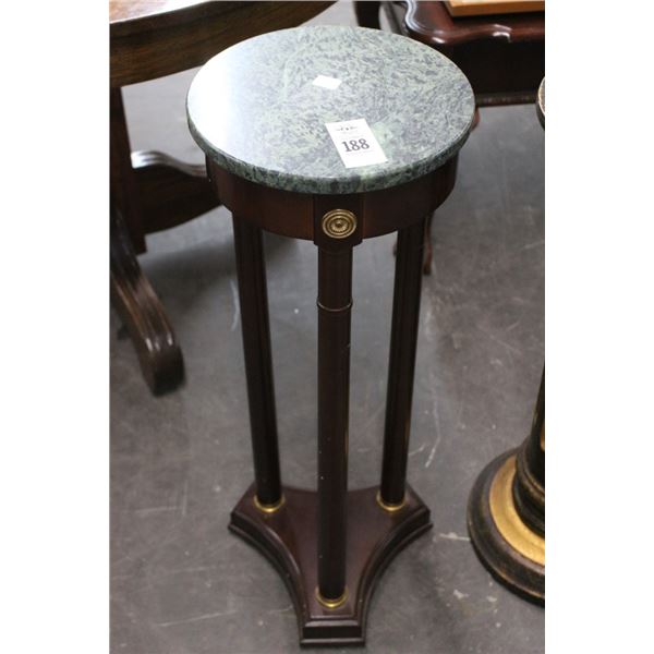 Bombay Cherry w/Granite Top Pedestal