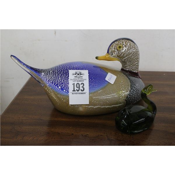 Art Glass Ducks - 2