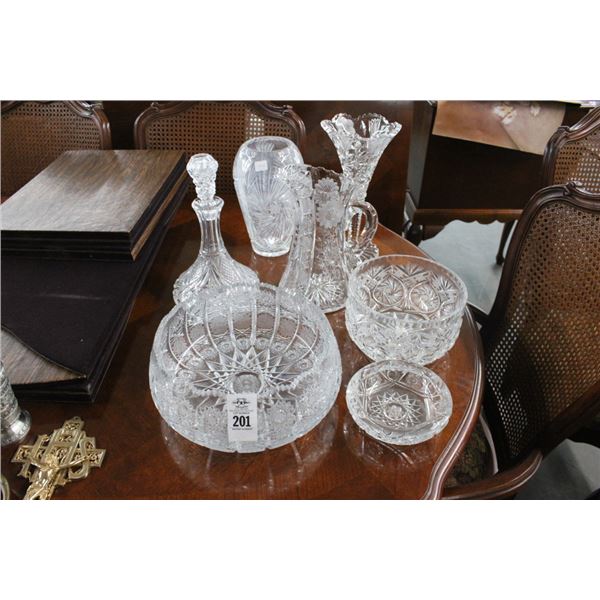 Crystal Bowls/Pitchers/Decanter - 7