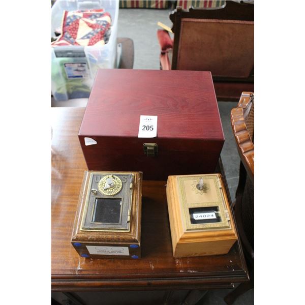 Cherry Storage Box, Old Lock Boxes - 3