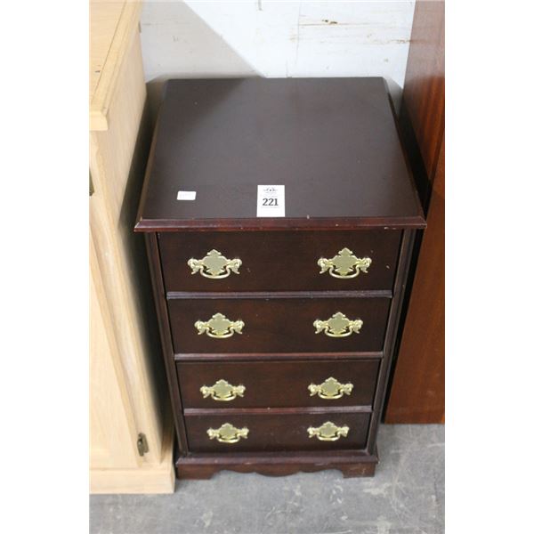 Cherry w/Brass Pulls Small Drawer Chest