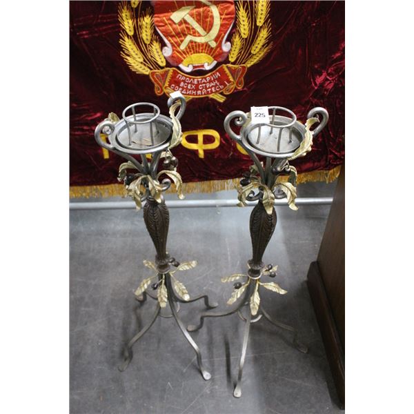 Ornate 40" Candlestands - Pair
