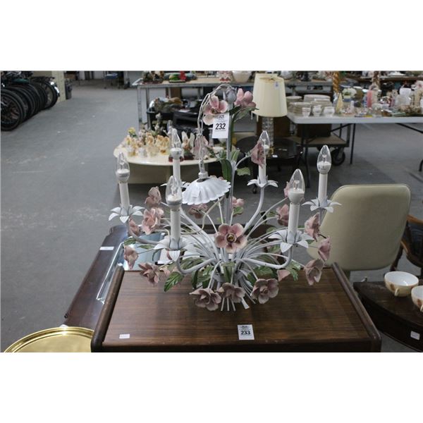 Ornate Metal Hanging Chandelier