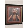 Image 1 : Marilyn Monroe Framed Portrait - 20"  X  20"