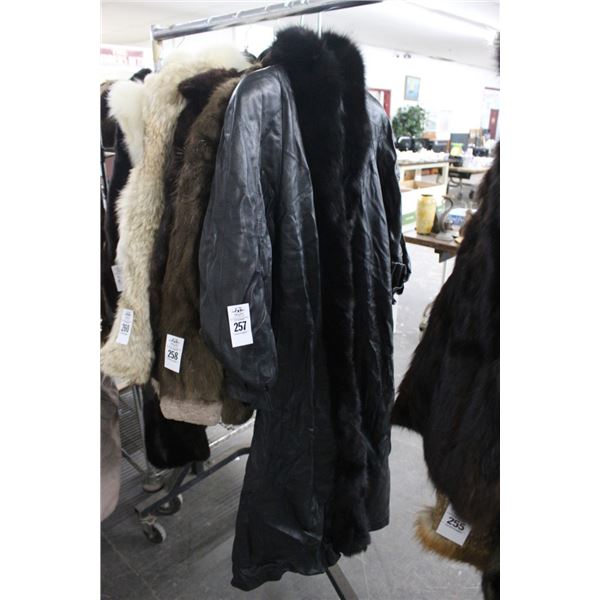 Rallee Ladie's Trench Coat w/Fur Trim