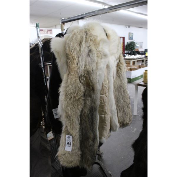 Beige Ladie's Fur Coat