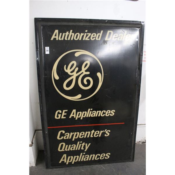 GE Molded Plastic Marque Sign