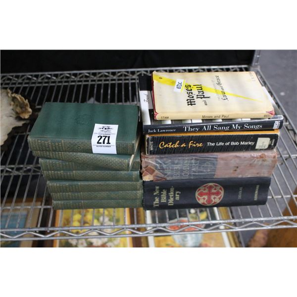 Hard Back Books, Bible, Other w/Bob Marley