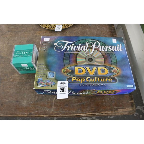 Trivial Pursuit Pop Culture, DVD, Table Topics