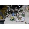 Image 1 : Masterpiece Porcelain Bird Figurines, Capodimonte, Bowls - 9