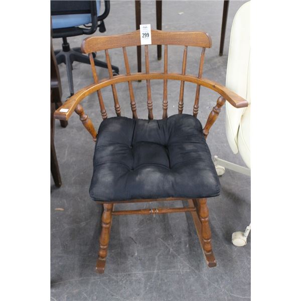 Oak Spindle Back Rocker