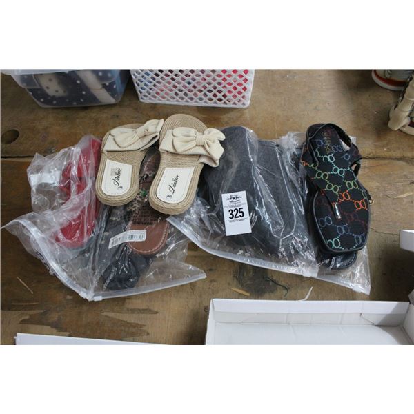 6-Ladie's New Flip Flops/Tongs - 6 X $