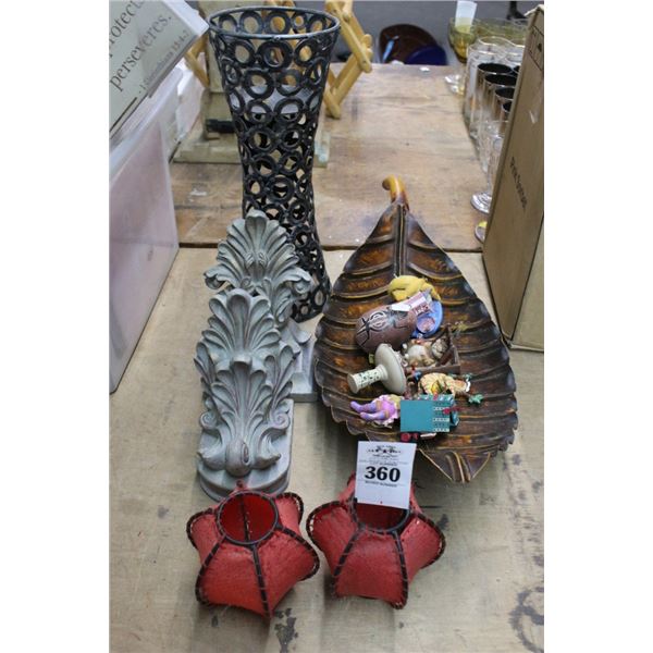 Candlestands, Leaf Bowl, Wall Sconces, Cat Ornaments