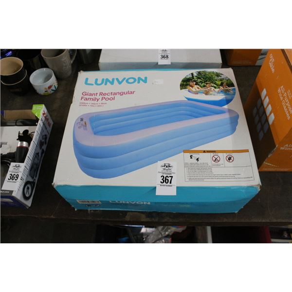 Giant Inflatable Rectangular Family Pool