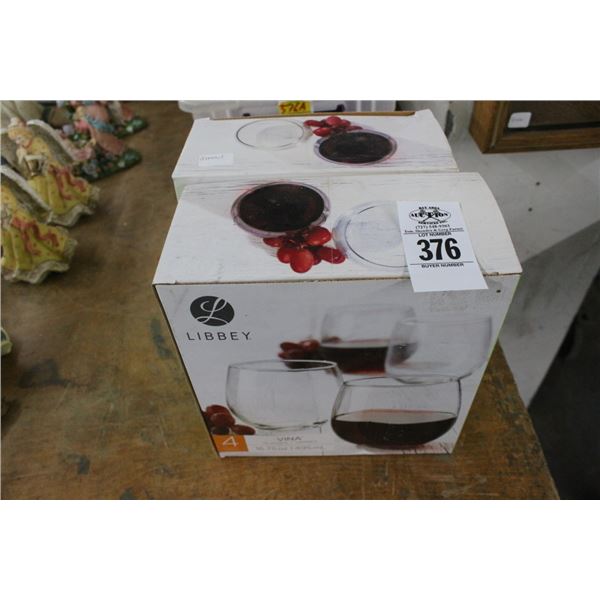 Libby Stemless Wine Glasses - 8