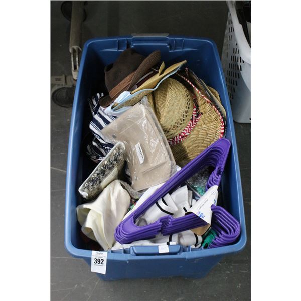 Hats, Clothing, Bags, Clothes Hangers