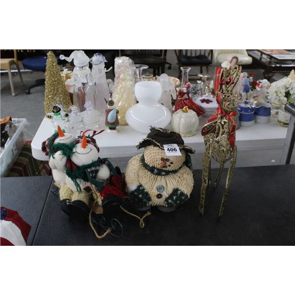 Christmas Snowman/Reindeer Décor