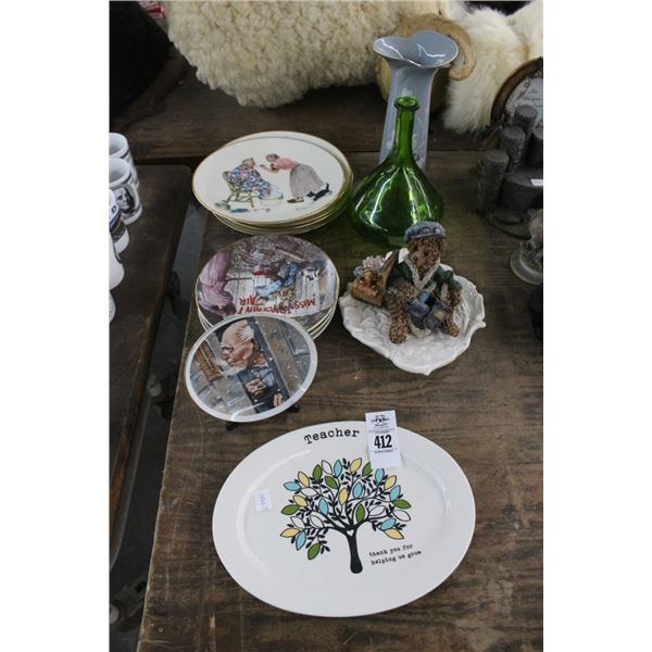 Norman Rockwell Collector Dishes/Others, Vases, Keepsake Dish