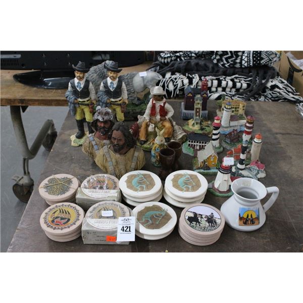 Coasters, Lighthouse Miniatures, Figurines