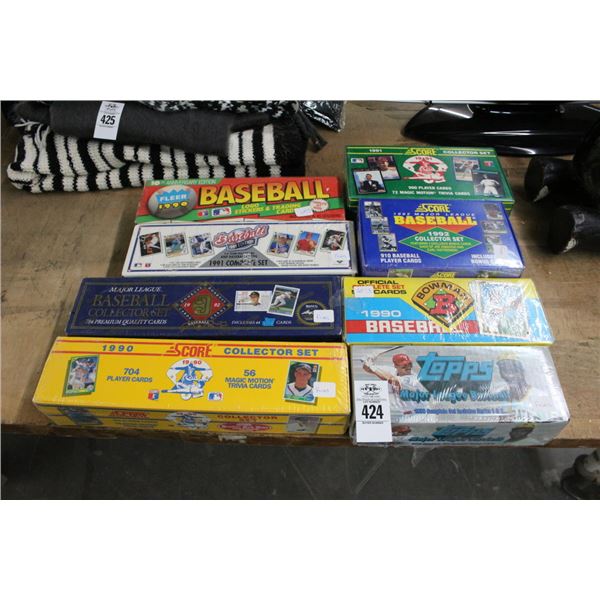 Baseball Tading Cards - 8 Boxes