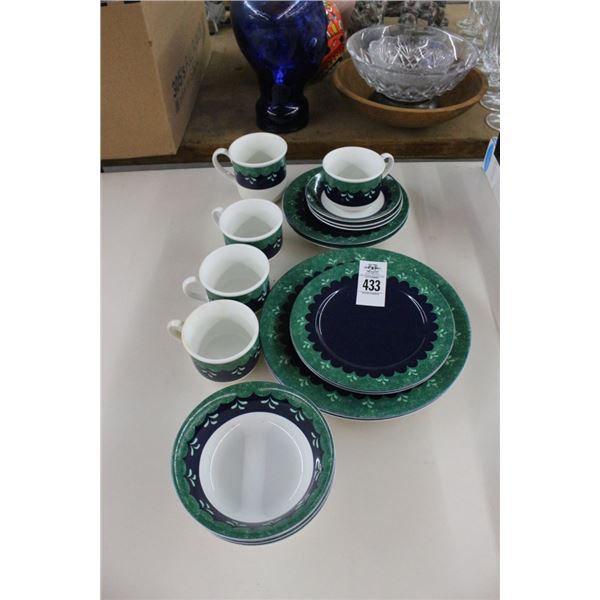 Lenox Green/Blue China/Dishes/Mugs