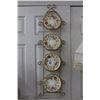 Image 1 : Floral Dishes 4 w/Wall Rack