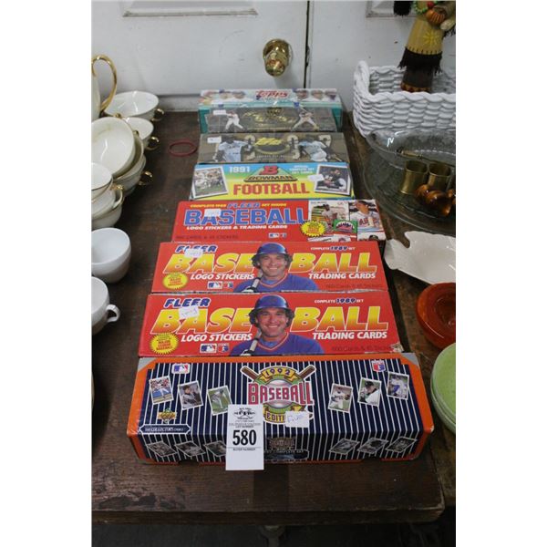 Baseball Tading Cards - 8 Boxes