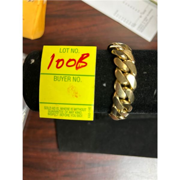 10K Curl Link Bracelet 7" 91.8g