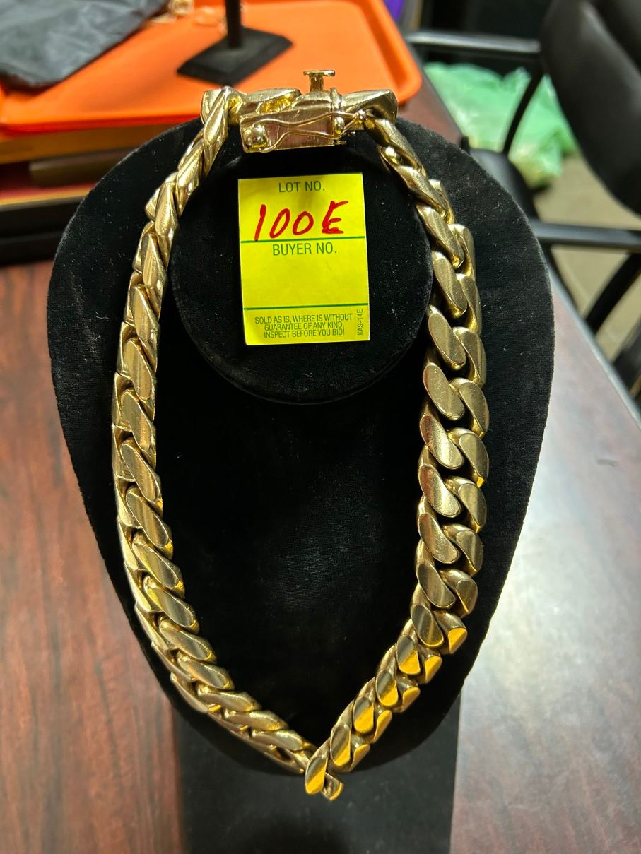 10K Extra Large Curl Link Chain 22