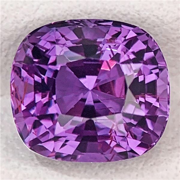 Natural Cushion Vivid Purple Spinel  {Flawless-VVS}