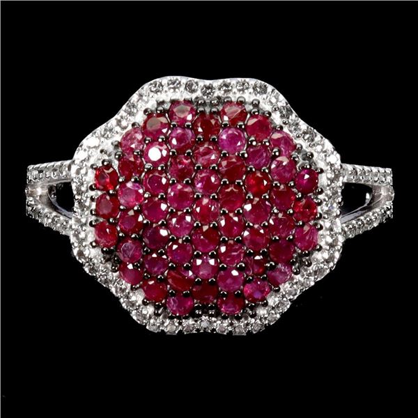 Natural Burma Red Ruby Ring