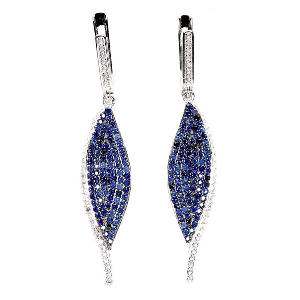 Natural Blue Sapphire Earrings