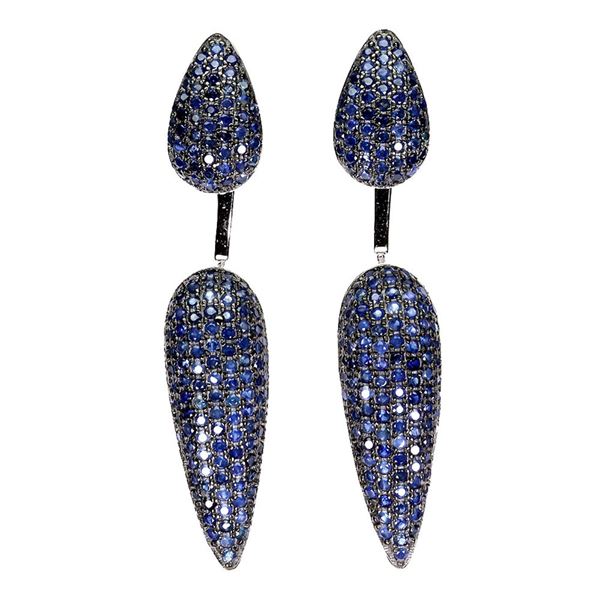 Natural Blue Sapphire Earrings