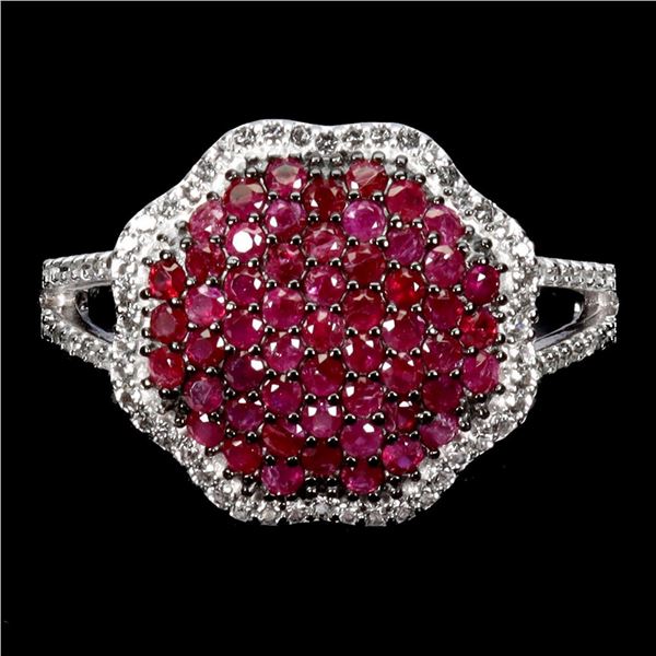 Natural Burma Red Ruby Ring